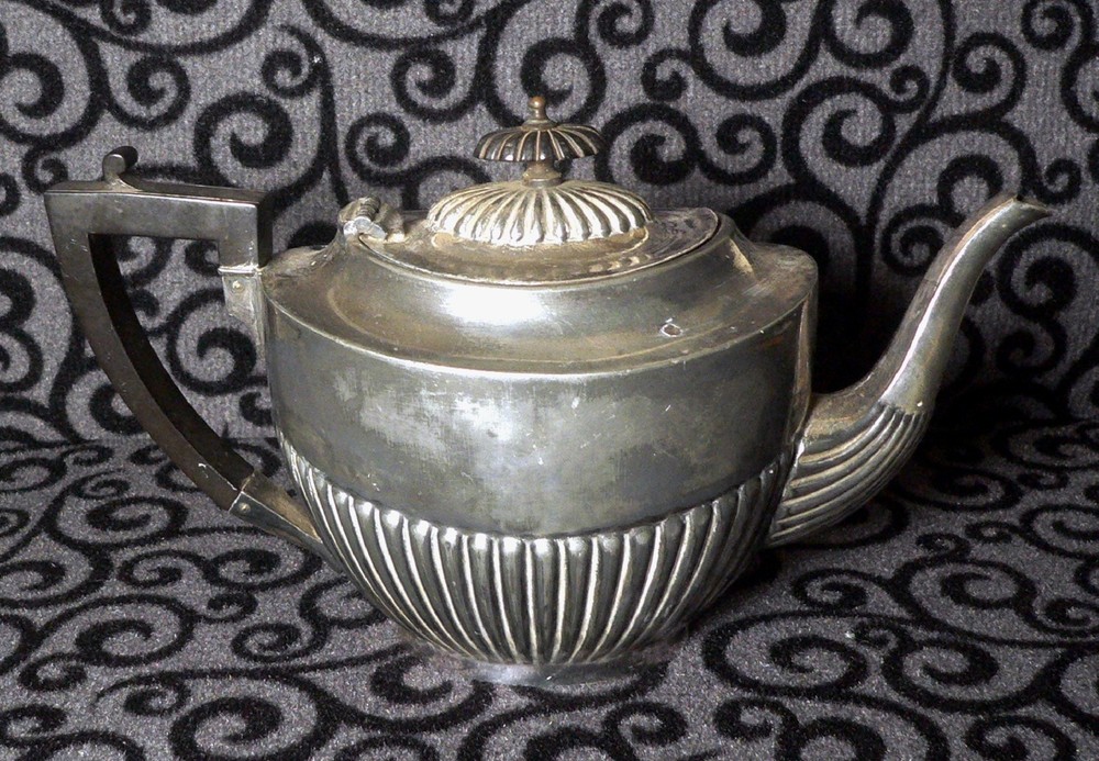 1930s Art Deco  Silver Plated Teapot Francis Howard Sheffield England