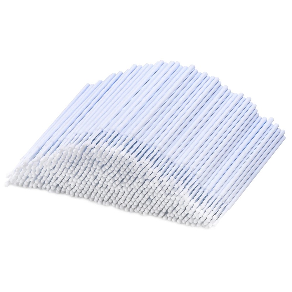 Tbestmax 500 Pcs Micro Applicator Brush Swabs, Disposable 500Pcs-White