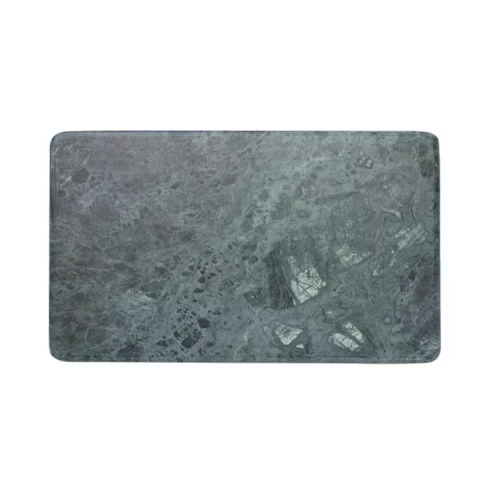 15 In. Rectangular Green Marble Serving Board