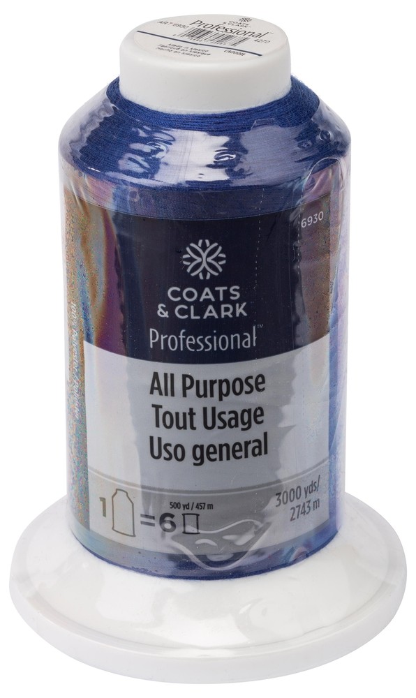 Coats Professional All Purpose Thread 3000yd-Monaco Blue