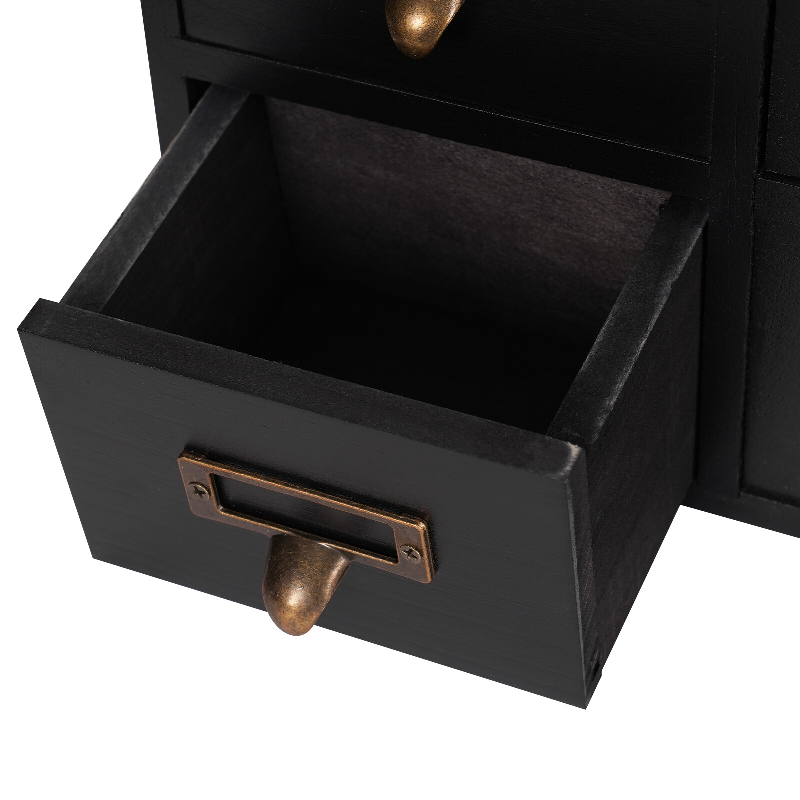 Apothecary Chest Cabinet, Wooden Medicine Drawer Organizer Box With 9 Drawer