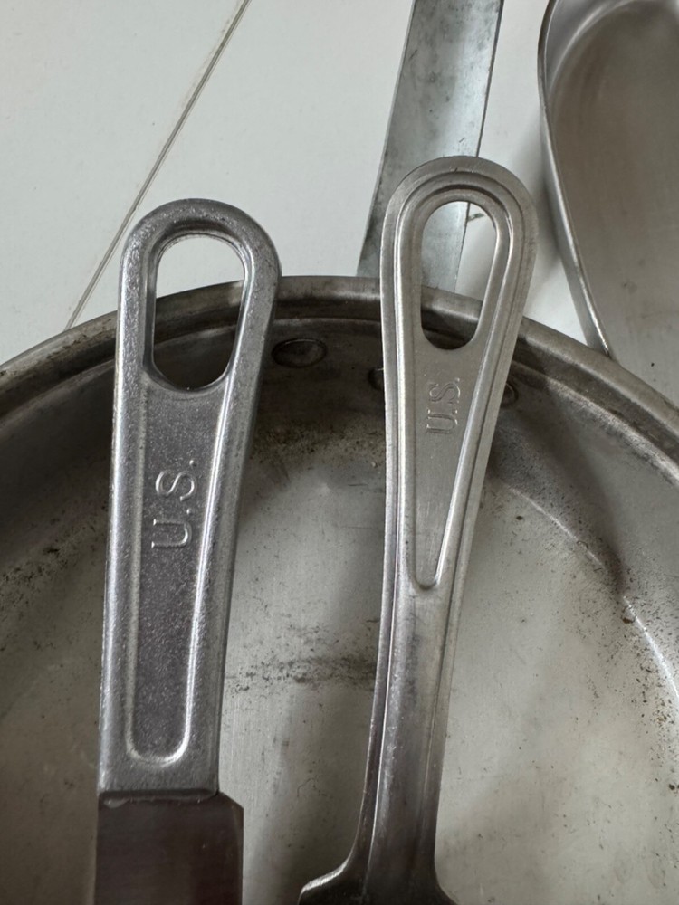 Vintage WWII US Navy MESS KIT w/Fork and Knife-DATED 1944