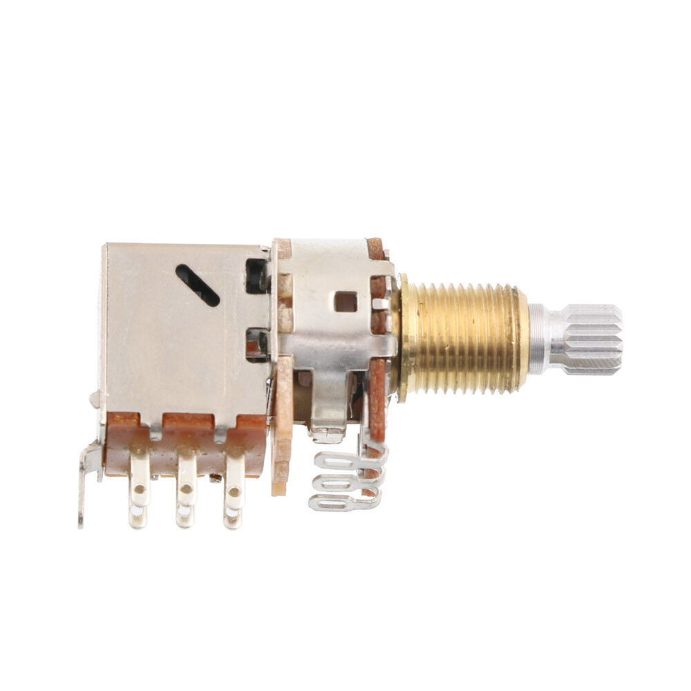 2x Push Pull Potentiometer Audio Taper Guitar Volume Tone 3/8" Split Shaft