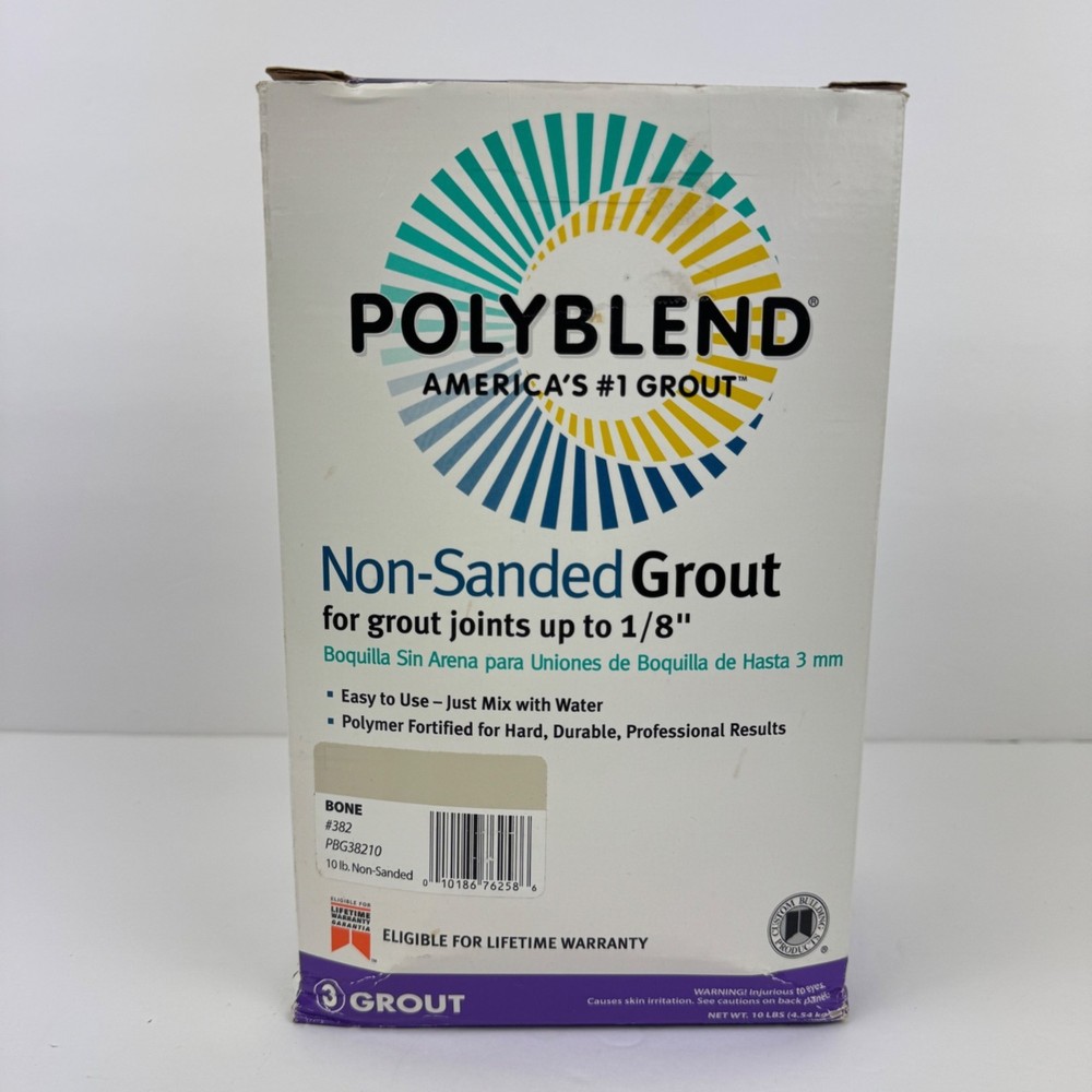 Open Box Polyblend #382 Bone 10 lb. Non-Sanded Grout