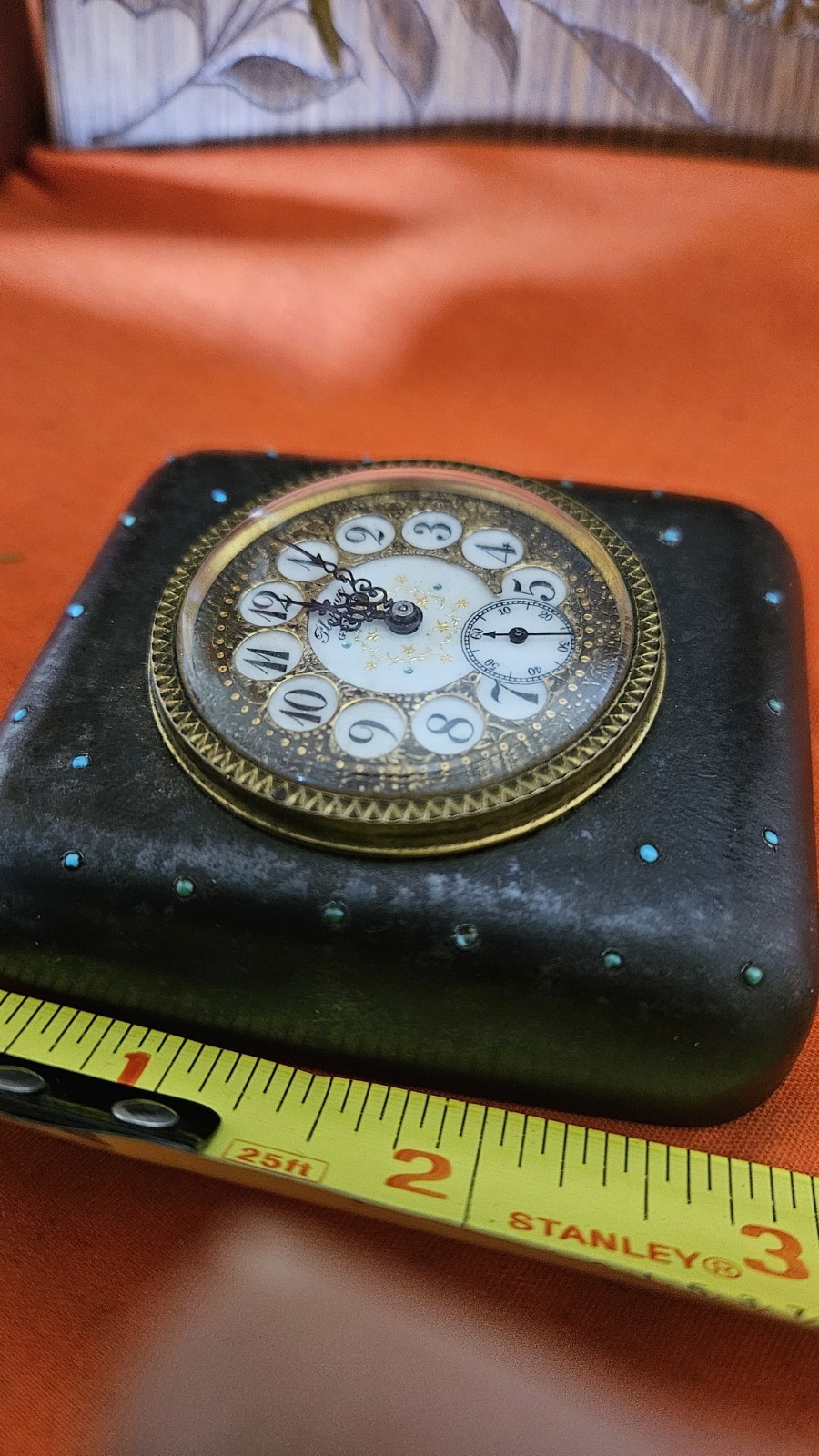 ANTIQUE PLOJOUX GENEVE Victorian, Swiss Desk Clock Working