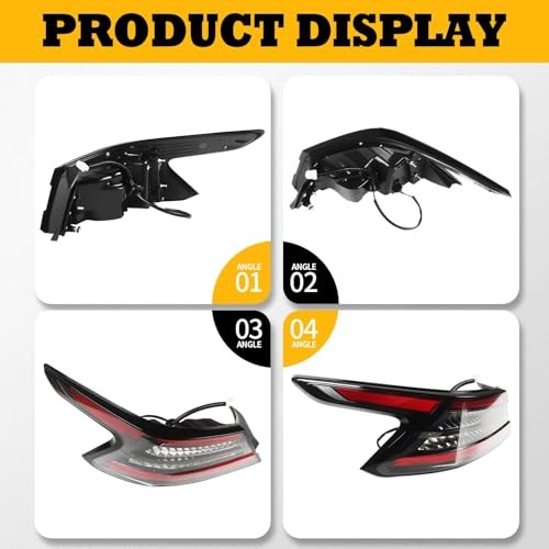 Driver Side Tail Light Assembly Compatible with Maxima 2019-2023 Rear Left