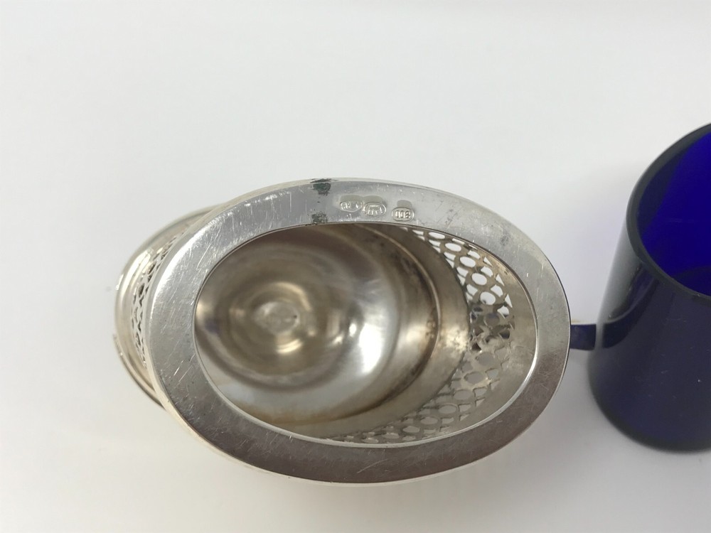 800 Silver Mustard Pot