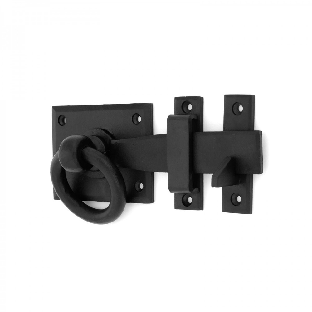 Bar Handforged Rectangular Base Gate Latch Casting 8" Black Powder