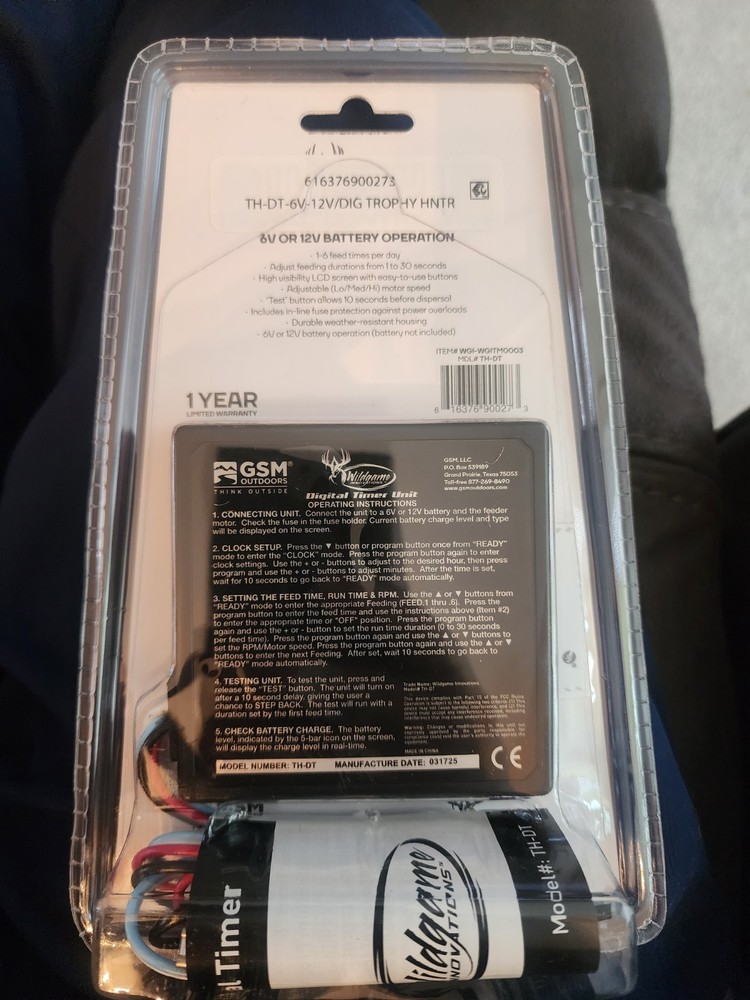 Wildgame Innovations TH-ST 6V or 12V Digital Timer Controller