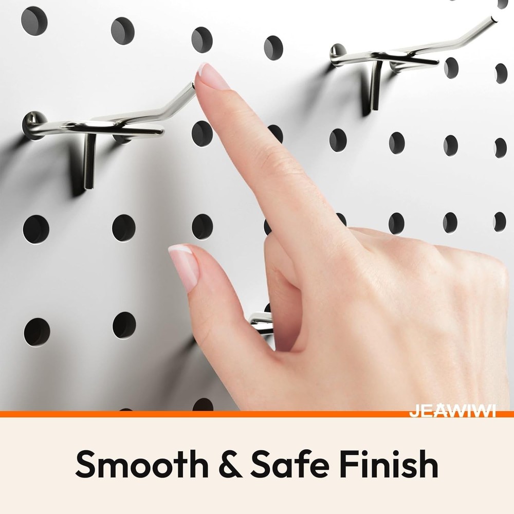 Versatile 50 Pack 2 inch Pegboard Hooks - Ideal for Garage & Workshop Storage