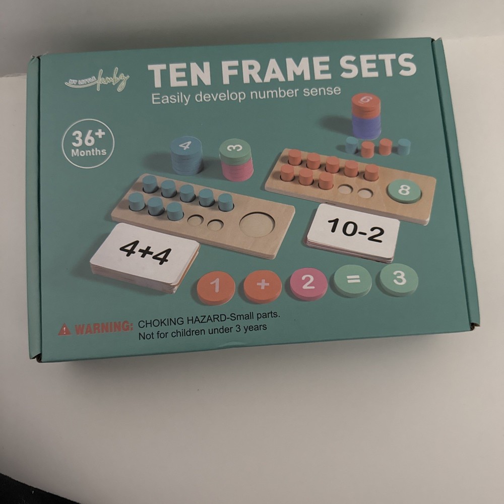 Ten Frame Sets Easily Developed Number Sense 36months+