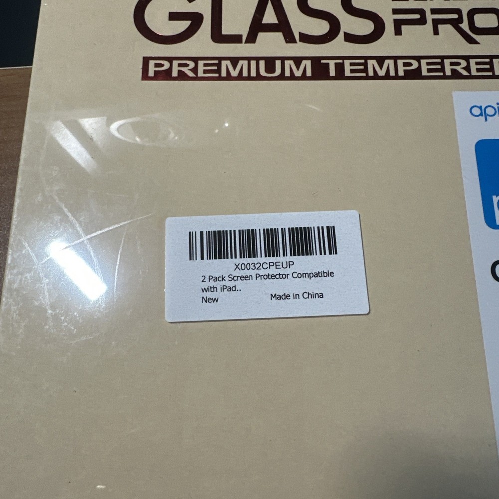 Apiker Screen Protector for Apple iPad 7th Generation - 2 Pack