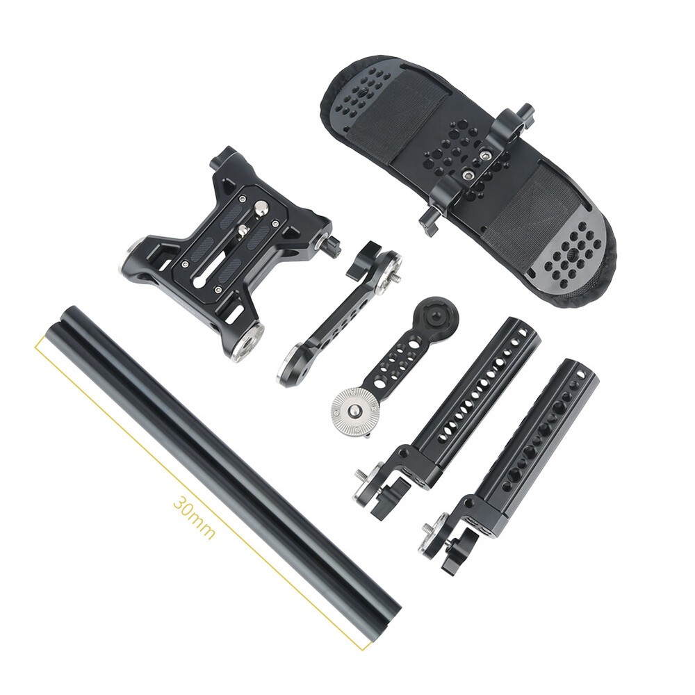 Niceyrig Shoulder Pad Kit 15mm Rod Support System with Rosette Cheese Handle