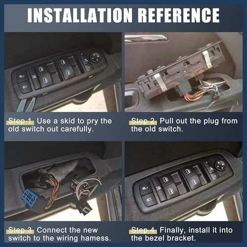 Power Window Switch, Front Left Driver Side Window Control Switch for Kia