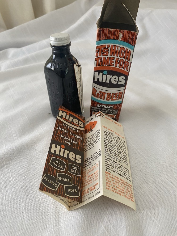 Hires Root Beer Extract With The Bottle And Instructions