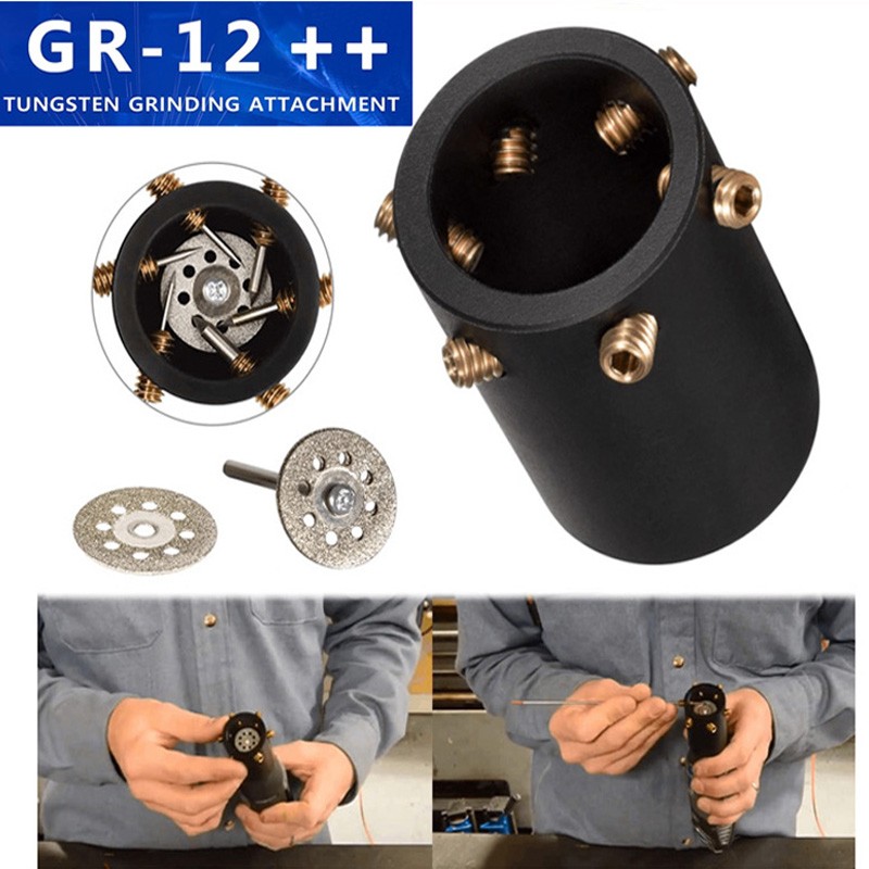 GR-12 TIG Welding Tungsten Electrode Multi-Angle Offsets Sharpener Grinder Head