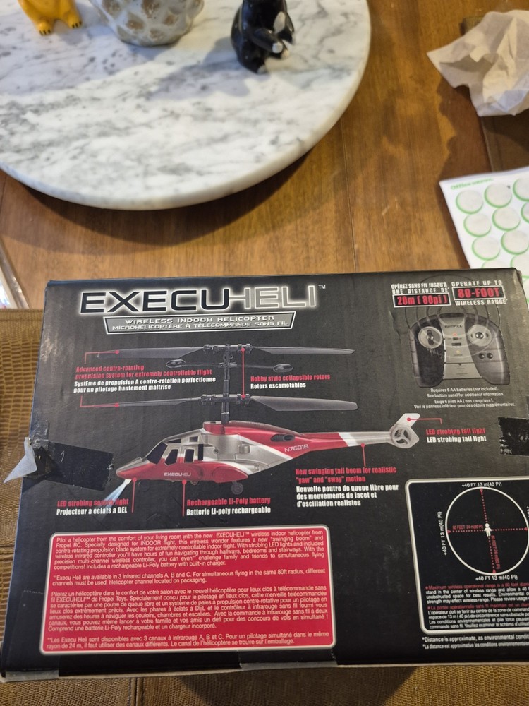 🚁🚁Execuheli Wireless Indoor Helicopter NIB🚁🚁