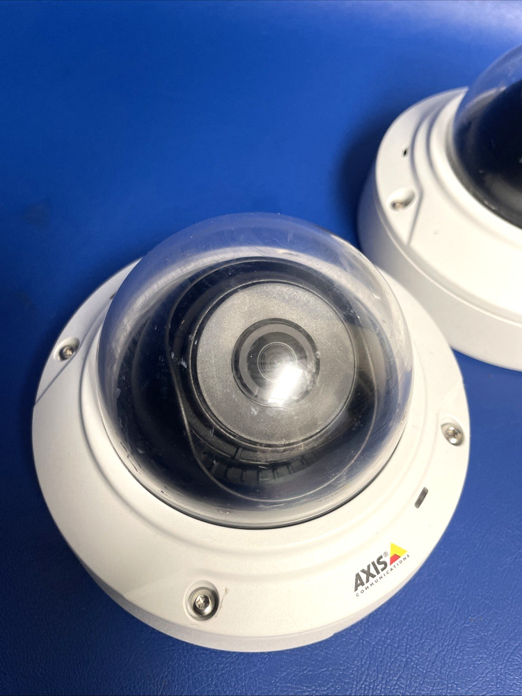LOT OF 2X *UNTESTED* AXIS M3006-V Network Camera Fixed mini dome / CUT CABLE
