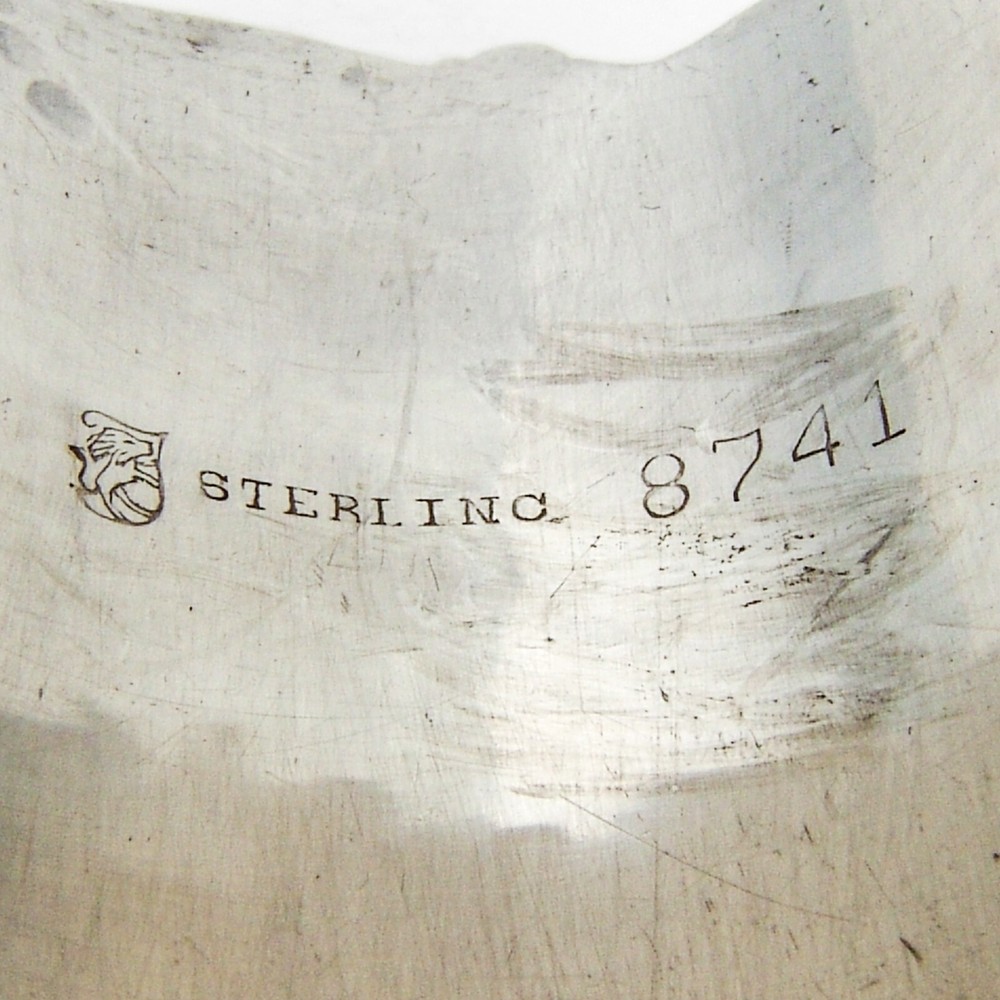 Scroll Border Napkin Ring Towle Sterling Silver Mono LDV