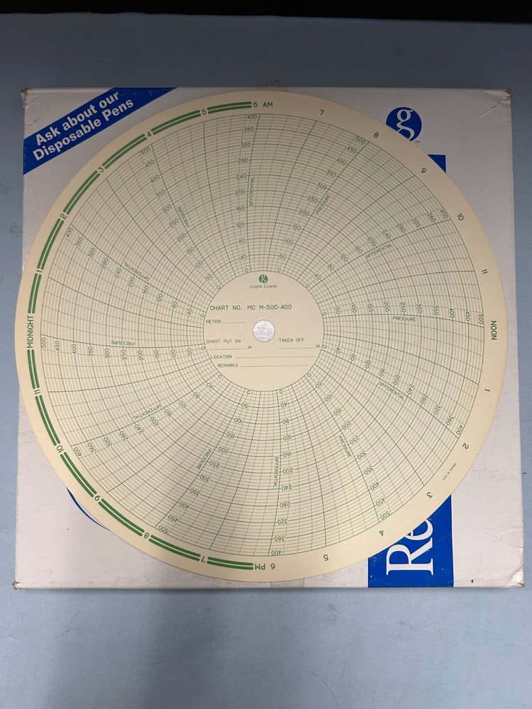 Graphic Controls M-500-400 Recording Chart