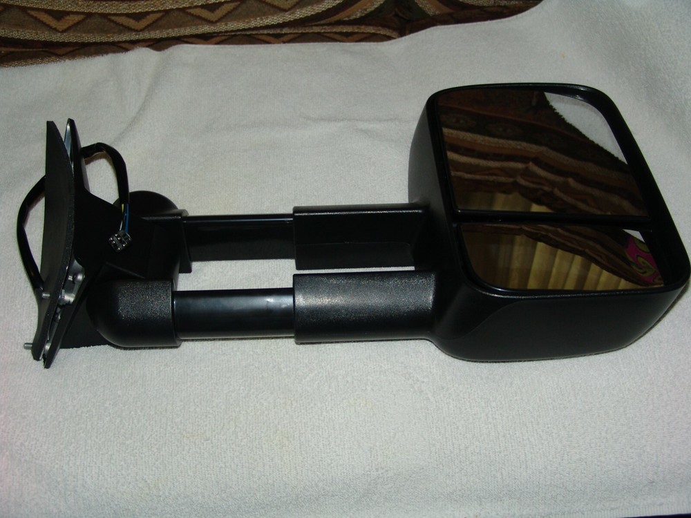 Towing mirror, extendable