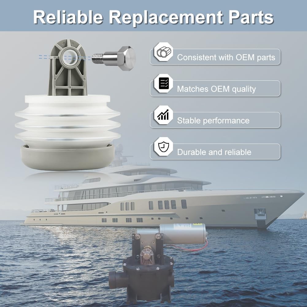 JDMON Pump Bellow Kit Toilet Bellows Compatible with Dometic...