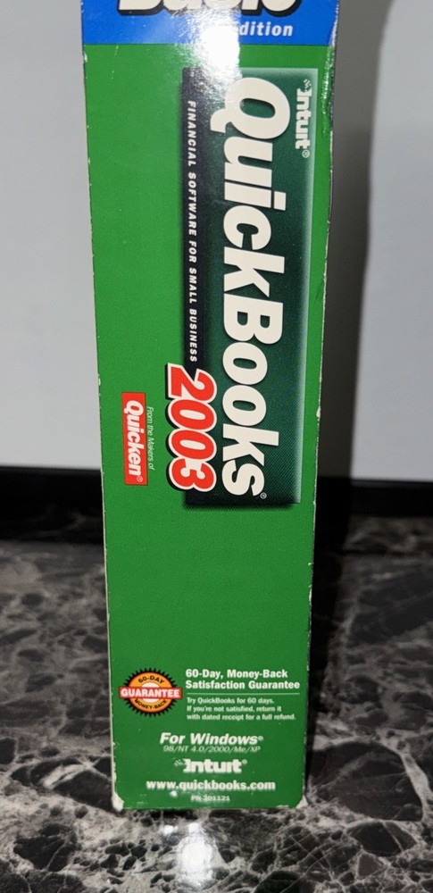 Intuit QuickBooks Basic Edition 2003 - Includes Box, Book, Disc, & Code