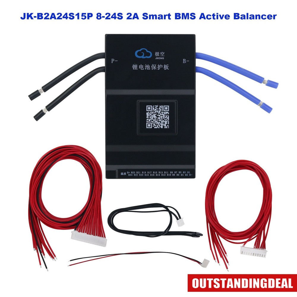 8-24S 2A Smart BMS Active Balancer 150A Continuous Discharge/Charge Current
