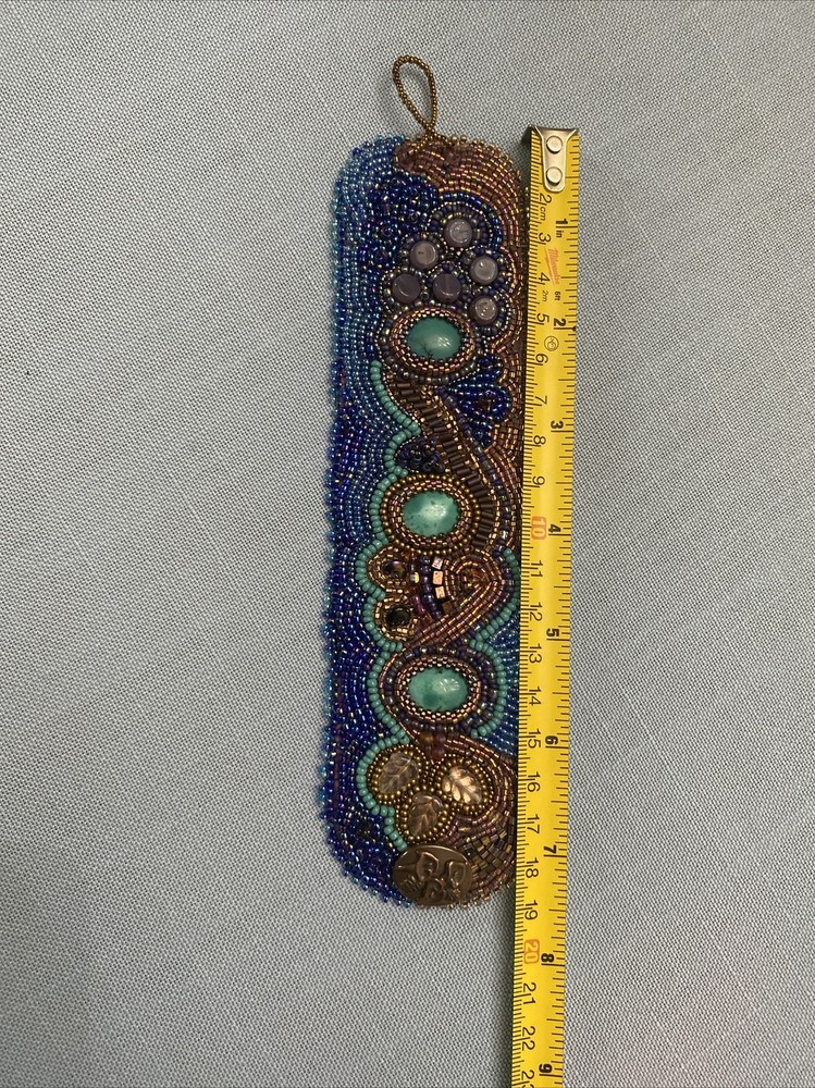 Unique Artisan Seed Beed & Gem Encrusted Bracelet