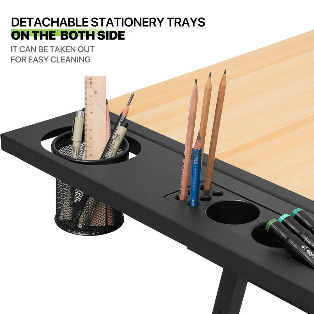 61"Drafting Drawing Table[STOOL+DRAWER]Adjustable Tabletop Painting Work Station