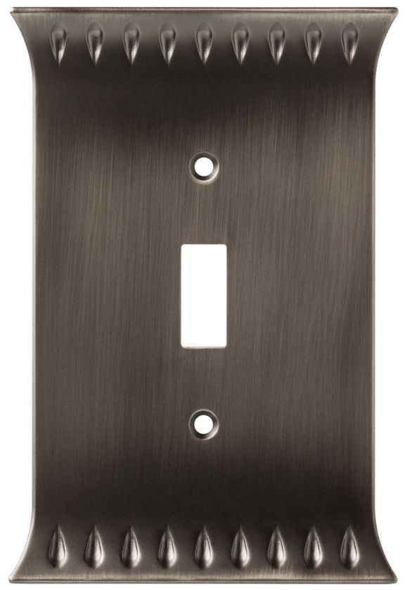 Wadsworth Wall Plate - Single Switch- Heirloom Silver
