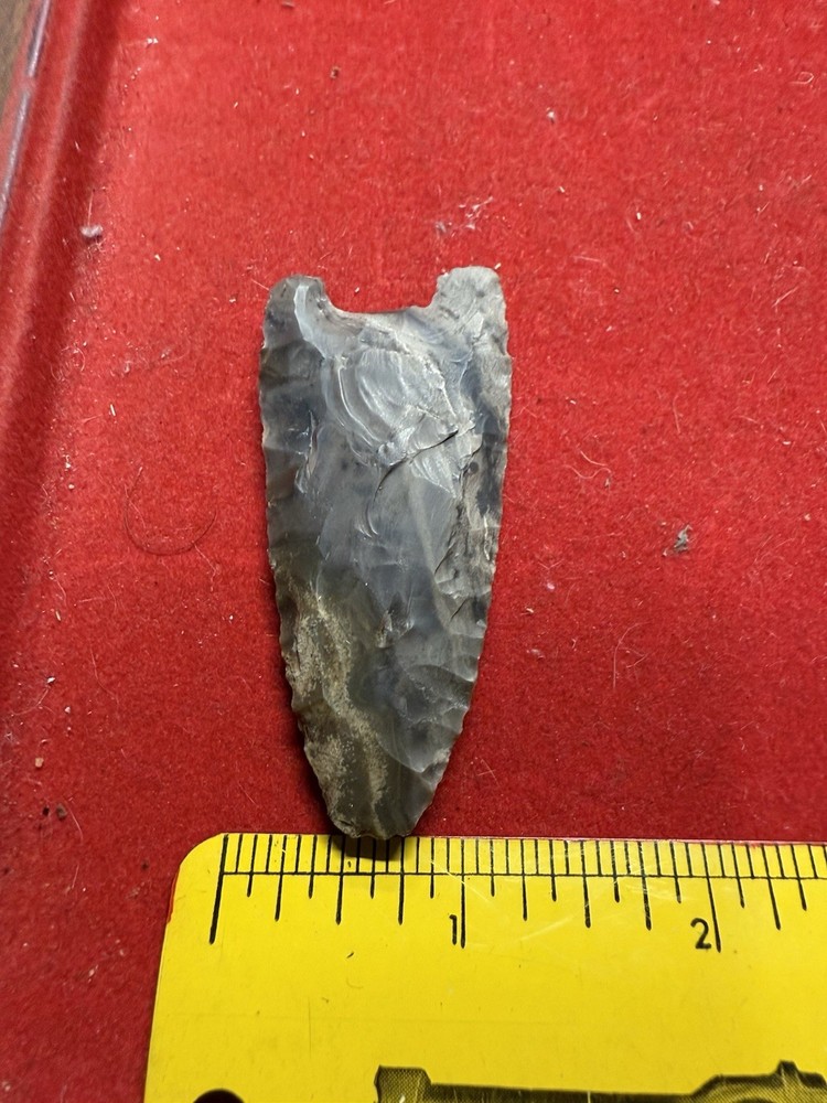 Knapped Clovis Flint Arrowhead