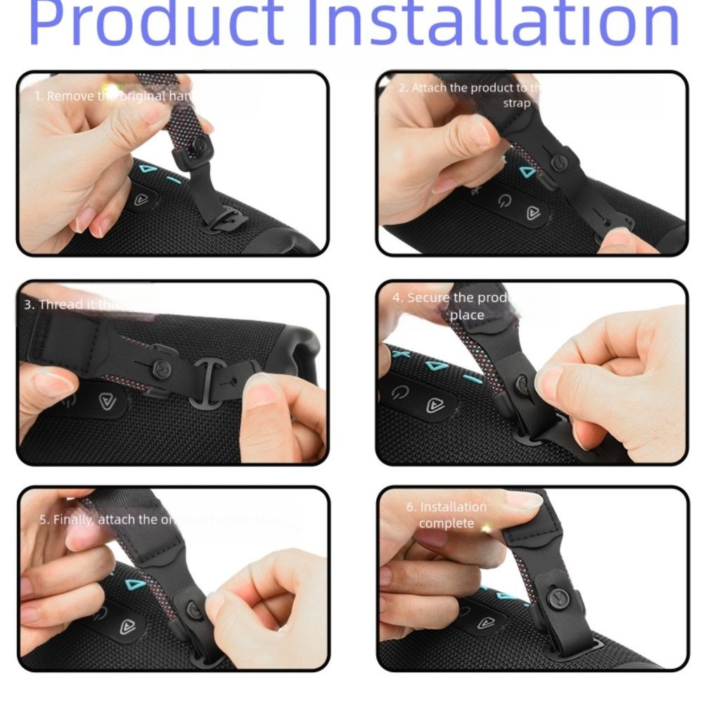 For JBL Charge 6 Compatible Nylon Shoulder Strap Replacement Black Style / New