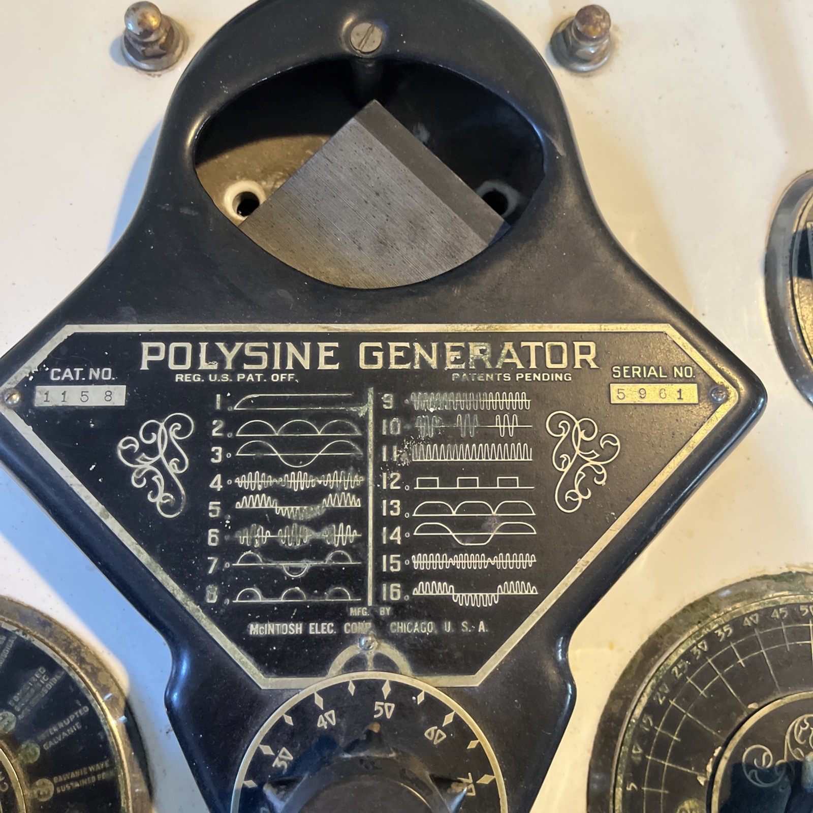 Shock Therapy McIntosh Polysine Generator Quck Medical Device And 4 Drawer Stand