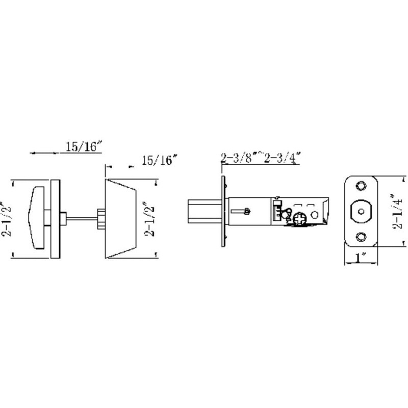 Single Cylinder Deadbolt Lock Adjustable Backset Home Security Hardware New