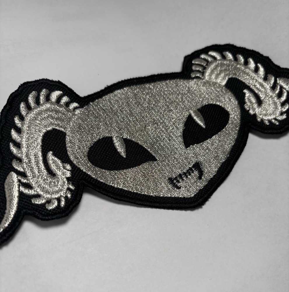 Puscifer Embroidered Patch Metallic Silver| Tool Band Patch A Perfect Circle