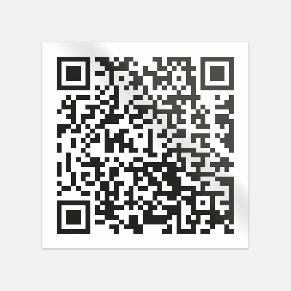 What Is Love QR Code Vinyl Sticker Decal