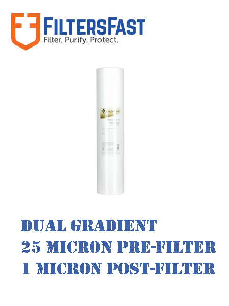 Pentek DGD-2501-20 Dual Gradient Density Filter