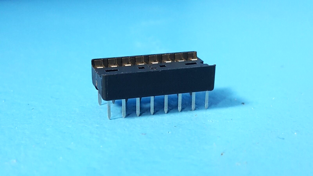 (4 Pieces) IC Socket, 2-640358-4, TE, 16 contact