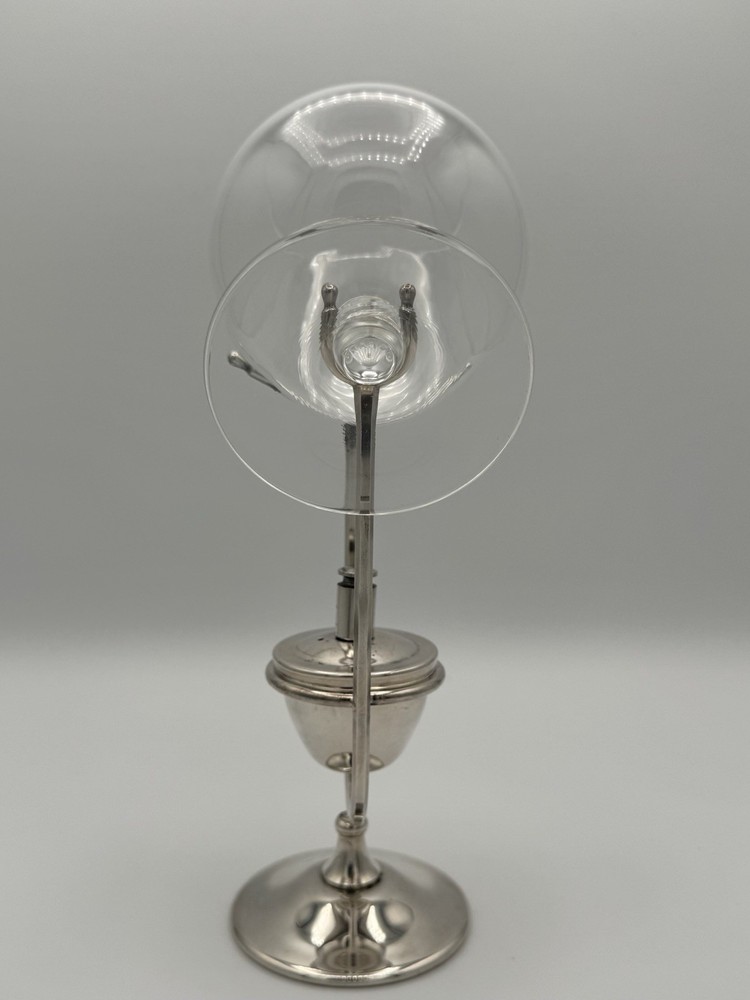 Vintage PAM Italy Silverplate Brandy Snifter Warmer With Glass