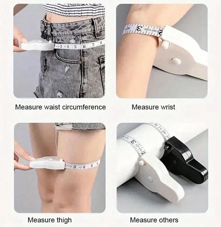 1pc Retractable Tape Automatic Precision Body Measuring for Body Waist Hip Bust