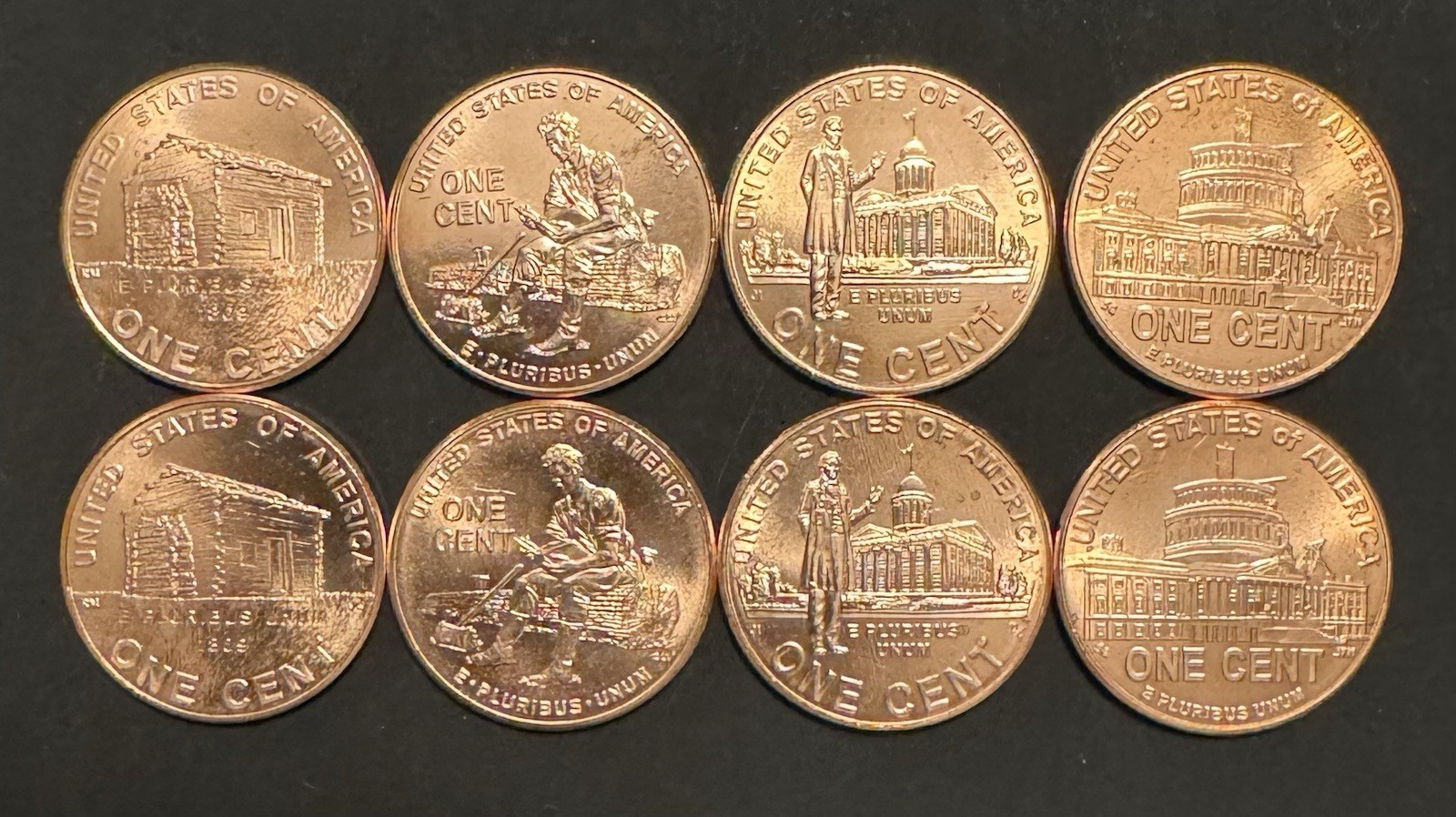 2009 Lincoln Bicentennial Cent P D Uncirculated 8 Coin Set From Original Rolls