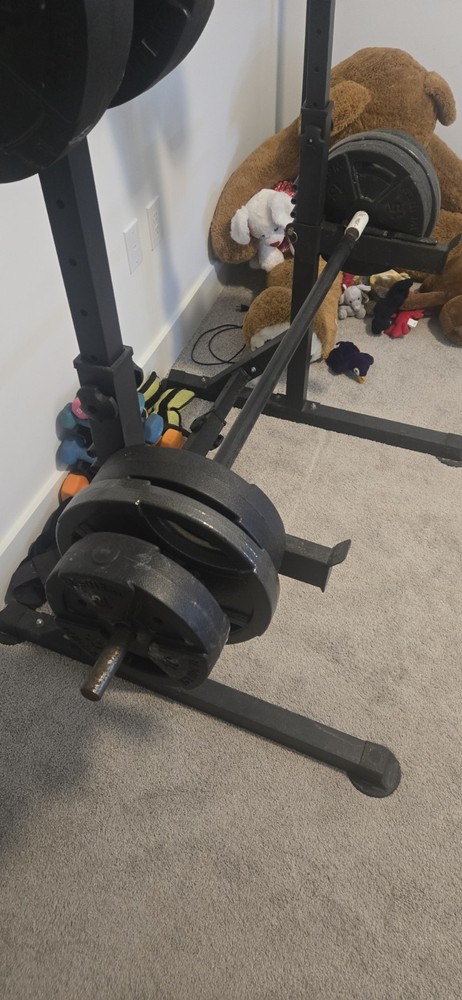 Squat Rack with Bar Home Gym Equipment