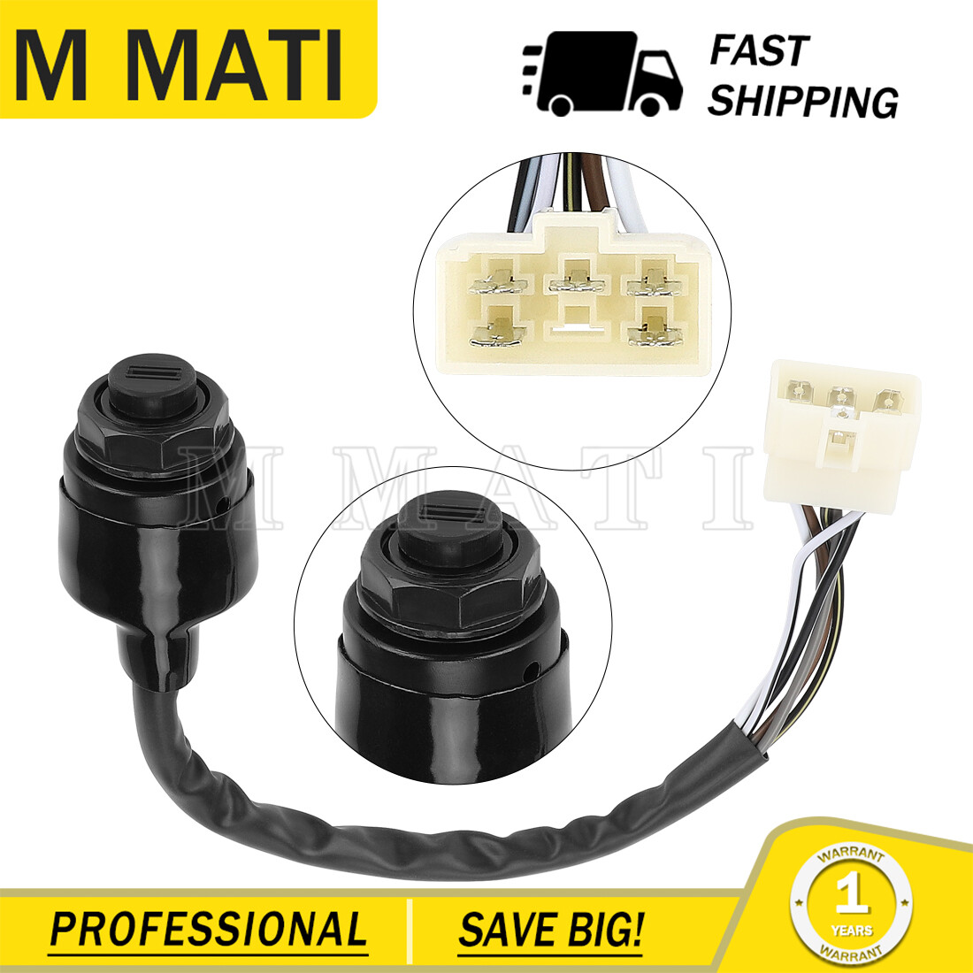 Ignition Switch & Key For Kawasaki Mule 500 550 2500 2510 2520 2010 2020 2030