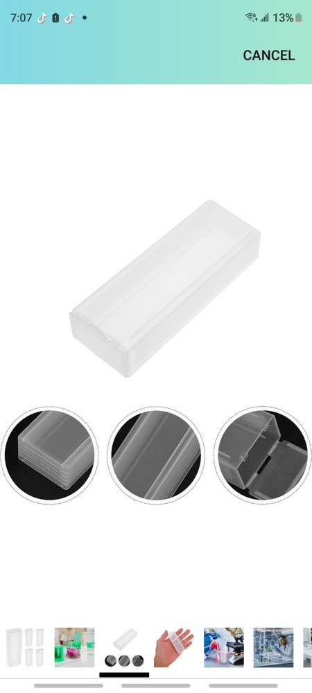 25pcs Microslide Slide Microscope Box, Box Slide Holder Slide Case Slide...