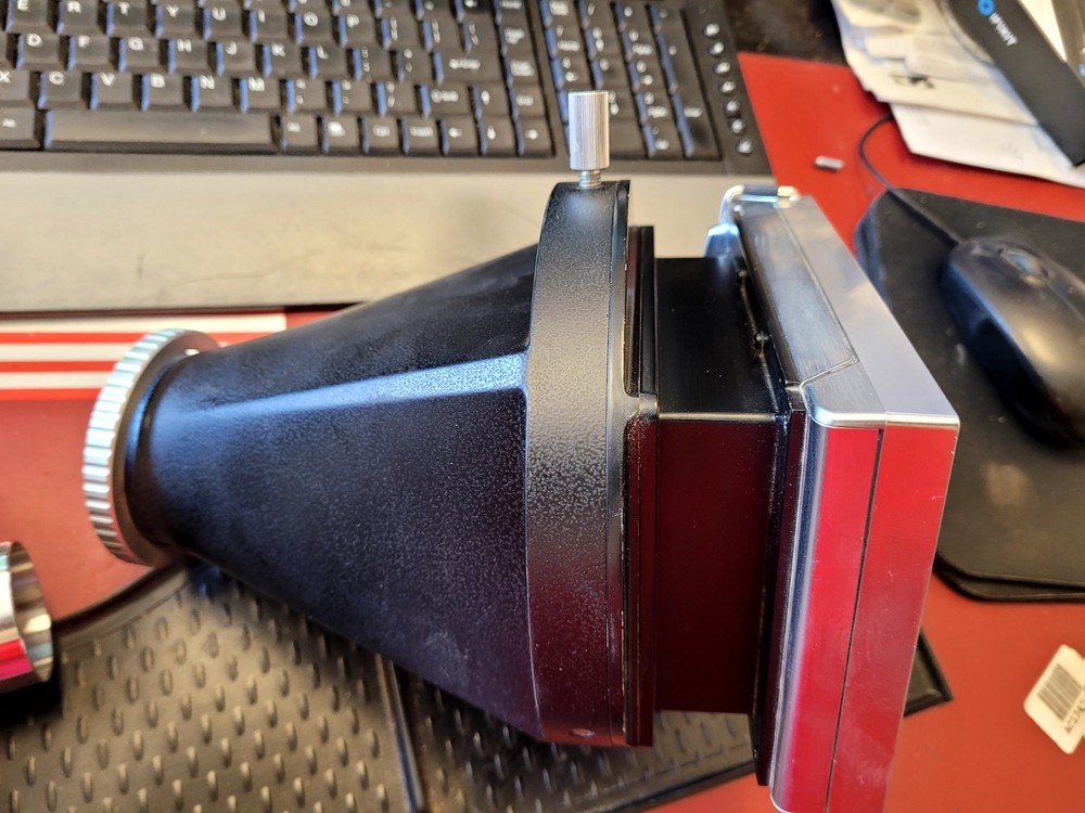 Nikon PFX 4X Microscope Shutter Format Adapter w/ Built-In Polaroid Camera (C261