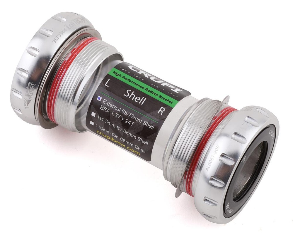 Crupi Precise External Euro Bottom Bracket (Silver) (24mm) [28130]