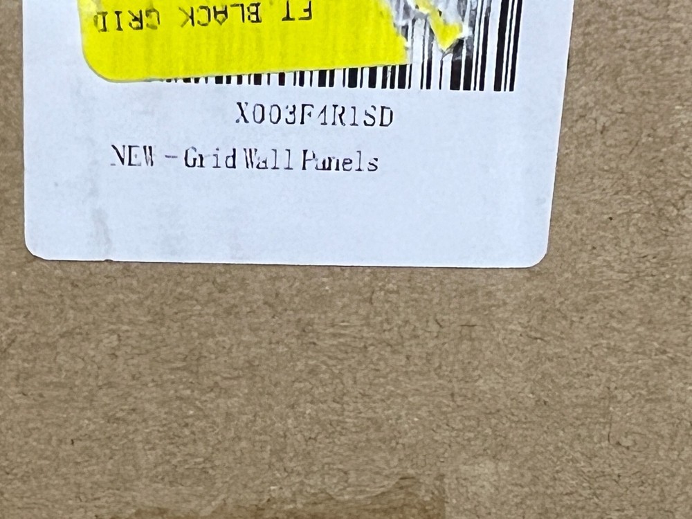 Pasocel Sturdy Black Grid Wall Display Rack Panel with T-Base on Wheels