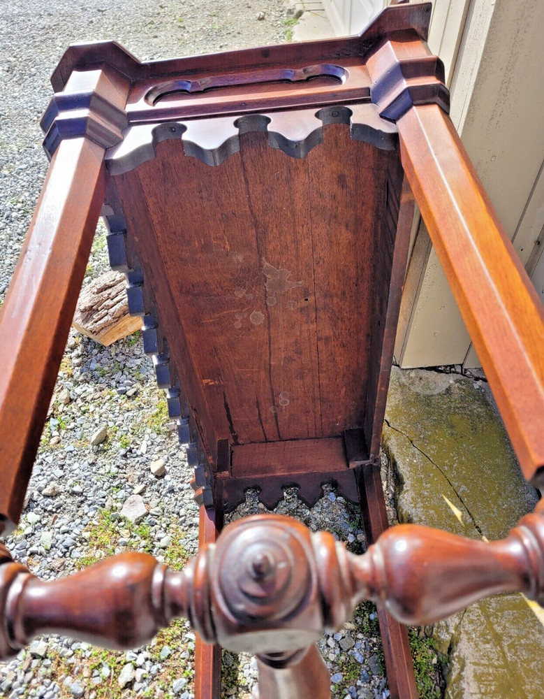 ANTIQUE WALNUT AMERICAN GOTHIC CONSOLE / SERVER