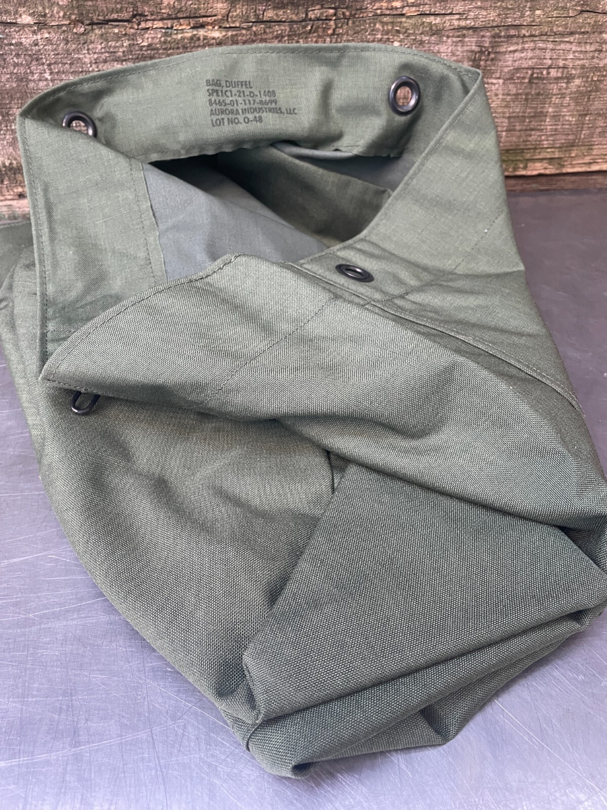 -NEW- US Military Army Duffle Duffel Bag, OD Green, HD Nylon, Top Load